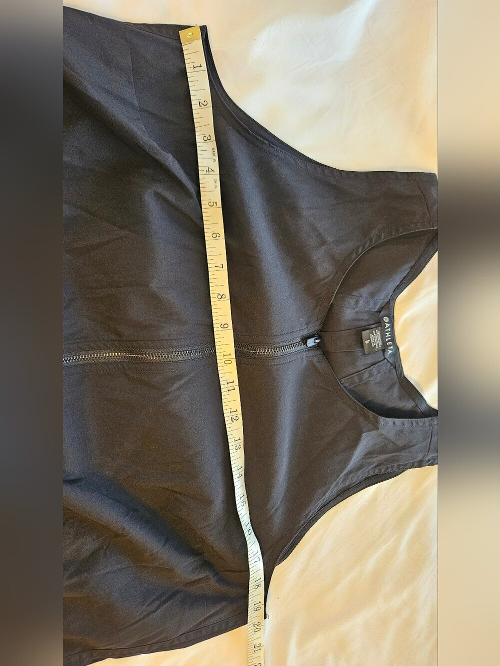 Athleta Flex Jumpsuit Sleeveless Front Zip - LARGE- NWOT - Picture 7 of 10